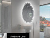 Specchio da bagno LED di forma irregolare U223 #3