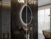 Specchio da bagno LED di forma irregolare U223 #3