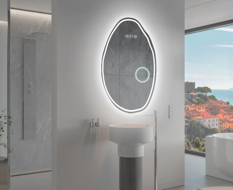 Specchio da bagno LED di forma irregolare U223 #10