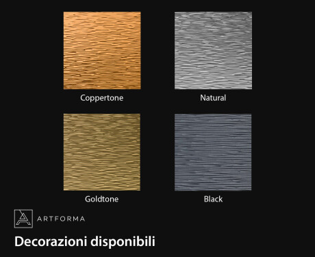 Specchio irregolare con una moderna cornice in metallo L290 #2