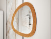 Specchio irregolare con una moderna cornice in metallo L290 #4