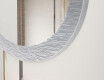 Specchio da bagno asimmetrico con cornice in metallo L292 #3