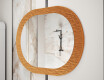 Specchio da bagno con elegante decorazione in metallo L289 #4