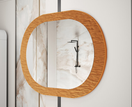 Specchio da bagno con elegante decorazione in metallo L289 #4