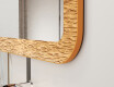 Specchio stondato con cornice in metallo L287 #3