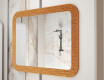 Specchio stondato con cornice in metallo L287 #4