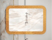 Specchio stondato con cornice in metallo L287 #5