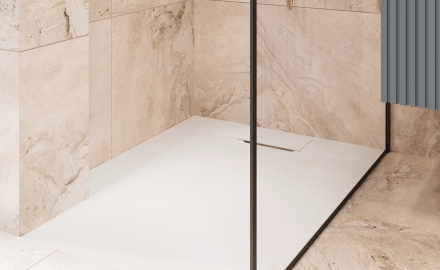 Piatto doccia rettangolare Avero 90x110 cm bianco