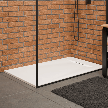 Piatto doccia rettangolare Avero 90x110 cm bianco #2