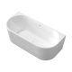 Vasca da bagno scanalata Glamour 170 cm a libera installazione, completa di sifone e tappo/scarico in bianco #6