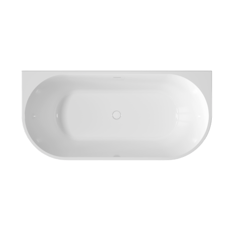 Vasca da bagno scanalata Glamour 170 cm a libera installazione, completa di sifone e tappo/scarico in bianco #7