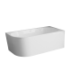 Vasca da bagno Astri da appoggio a parete, 150 cm, con montaggio a destra, completa di sifone, tappo e elegante troppopieno #3