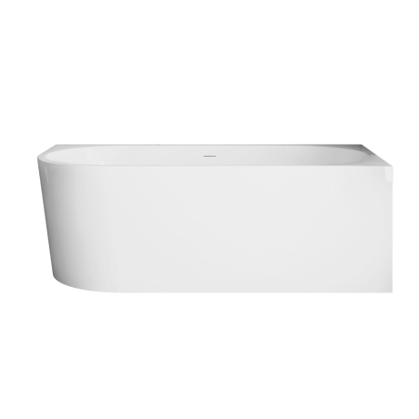Vasca da bagno Astri da appoggio a parete, 150 cm, con montaggio a destra, completa di sifone, tappo e elegante troppopieno #4