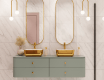 Lavabo da appoggio MALAGA bianco/oro