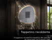 Specchio da bagno LED di forma irregolare J221 #9