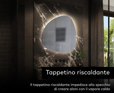 Specchio da bagno LED di forma irregolare J221 #9