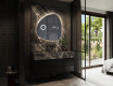 Specchio da bagno LED di forma irregolare J221 #10