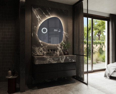 Specchio da bagno LED di forma irregolare J221 #10