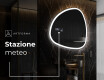Specchio da bagno LED di forma irregolare J222 #6