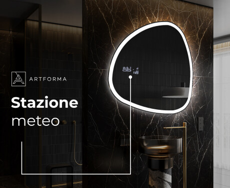 Specchio da bagno LED di forma irregolare J222 #6