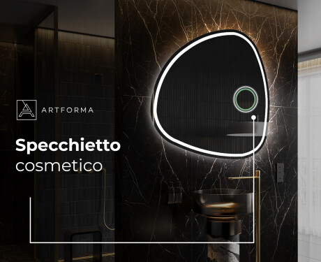 Specchio da bagno LED di forma irregolare J223 #4