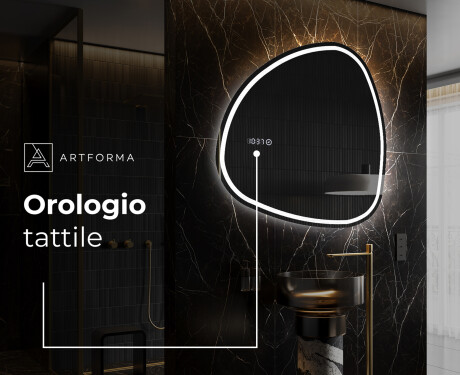 Specchio da bagno LED di forma irregolare J223 #7