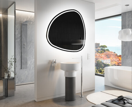 Specchio da bagno LED di forma irregolare J223 #9