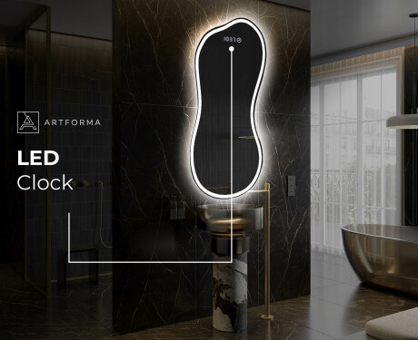 Specchio da bagno LED di forma irregolare K222 #8