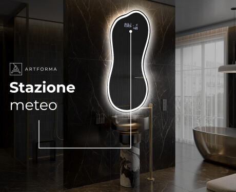 Specchio da bagno LED di forma irregolare K222 #6