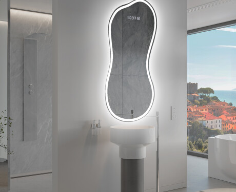 Specchio da bagno LED di forma irregolare K222 #9