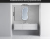 Specchio da bagno LED di forma irregolare K223 #5