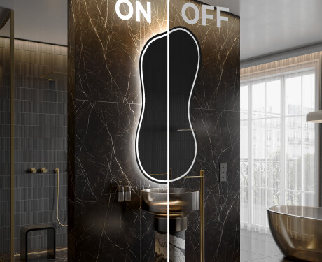 Specchio da bagno LED di forma irregolare K223 #3
