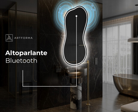 Specchio da bagno LED di forma irregolare K223 #5
