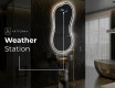 Specchio da bagno LED di forma irregolare K223 #6