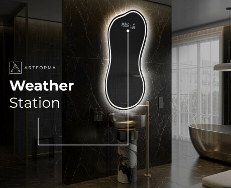 Specchio da bagno LED di forma irregolare K223 #6