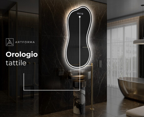 Specchio da bagno LED di forma irregolare K223 #7