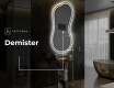 Specchio da bagno LED di forma irregolare K223 #8