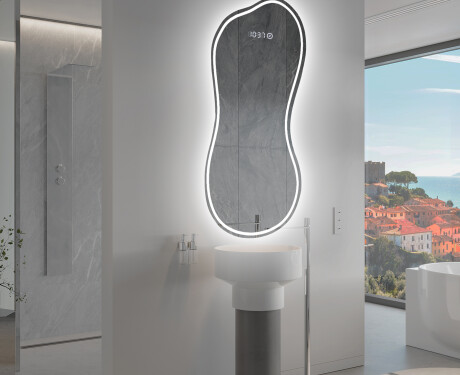 Specchio da bagno LED di forma irregolare K223 #9