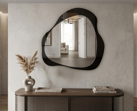 Specchio da bagno minimalista – Élya – forma a goccia