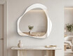 Specchio da bagno minimalista – Élya – forma a goccia #2