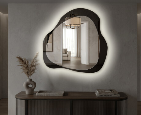 Specchio da bagno minimalista – Élya – forma a goccia #4