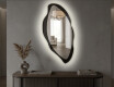 Specchio da bagno LED organico - Flévia - forma dinamica #4