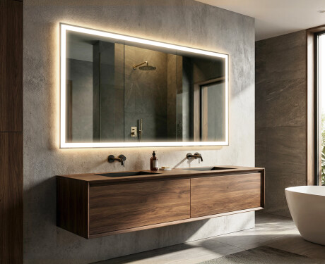 Specchio bagno retroilluminato LED L01