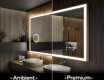 Specchio bagno retroilluminato LED L01