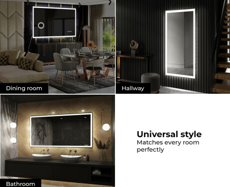 Specchio bagno retroilluminato LED L01 #10