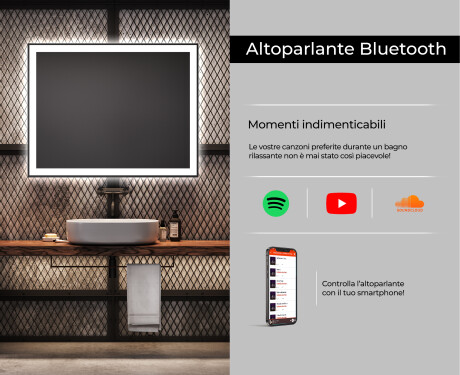 Specchio bagno retroilluminato LED L01 #6