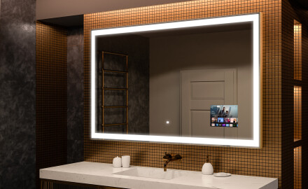 Artforma - Specchio a LED Mezza Luna Moderno - Illuminazione Elegante per  Bagno D223