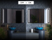 Rettangolare specchio bagno con luce LED L02 #3