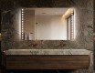 Specchio da parete moderno per bagno con luci  L03