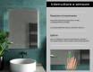 Specchio da parete moderno per bagno con luci  L03 #7